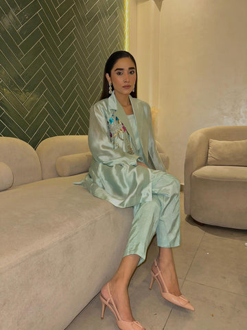 ELARA - MINT Muse Blazer Set